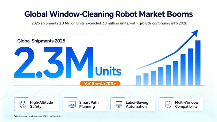 LIESA urmează boom-ul global de curățare inteligentă din 2026, actualizează tehnologia robotului de curățare a geamurilor pentru soluții mai sigure și mai inteligente pentru locuințe